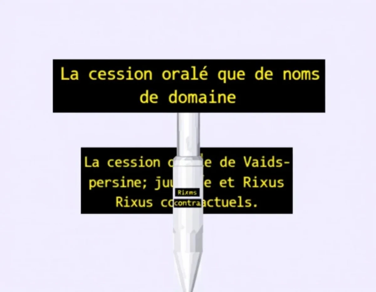 La cession orale de noms de domaine : validité juridique et risques contractuels